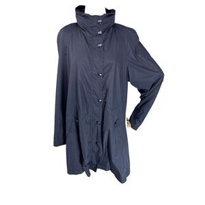 Creenstone (14 XL US) Lightweight Jacket Size 42 Zip Away Hood Navy Blue Holland